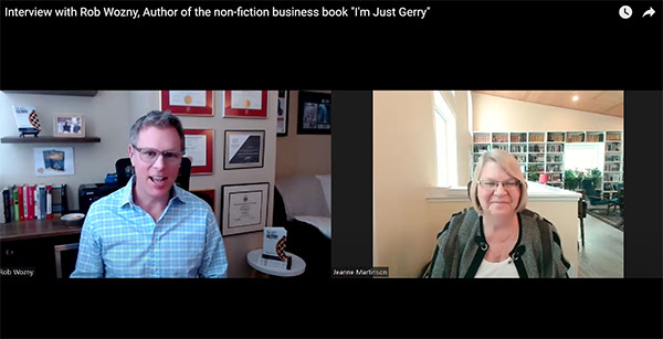 Jeanne Martinson inteviews Rob Wozny about I'm Just Gerry.